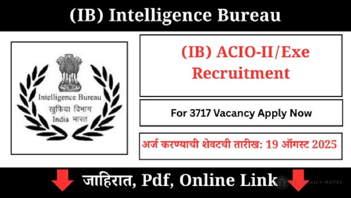 आईबी भर्ती 2025